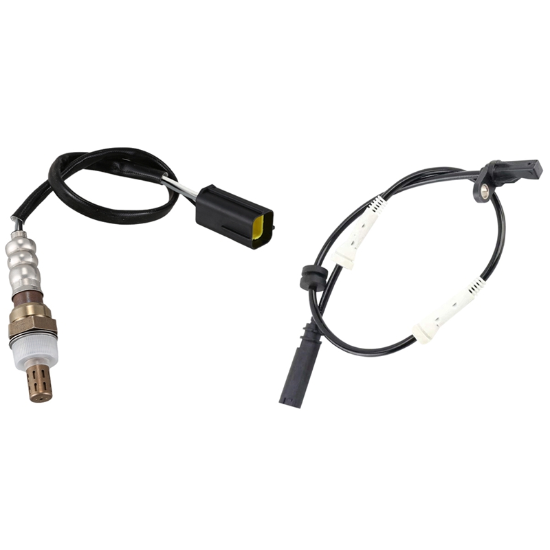 1 Pcs FRONT Lambda Oxygen Sensor for CHEVROLET MAZDA & 1 Pcs Front ABS Wheel Speed Sensor for BMW 1 2 3 4 Series