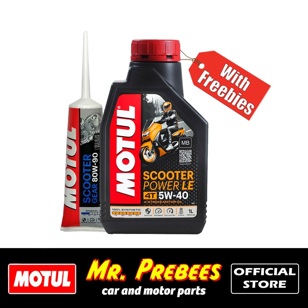 MOTUL SCOOTER POWER LE 5W40 100 SYNTHETIC Gear Oil Bundle Deal Lazada PH