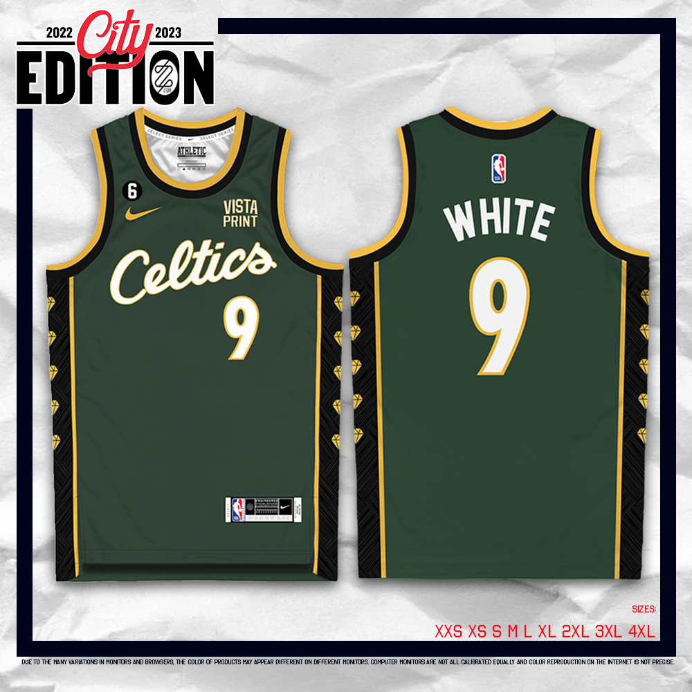 Derrick White #9 Boston Celtics cartoon signature 2023 T-shirt