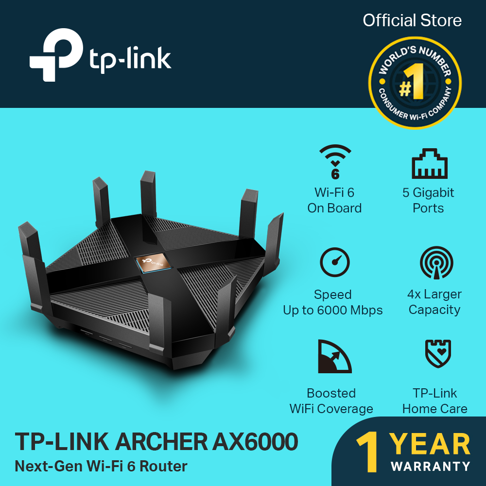 Slip schoenen Wolkenkrabber Ironisch TP-Link Archer AX6000 Next-Gen Wi-Fi 6 Router | 802.11ax WiFi 6 Dual Band  Router | 2.4GHz & 5GHz WiFi | Office/Big House Use | TP LINK | TPLINK |  Lazada PH