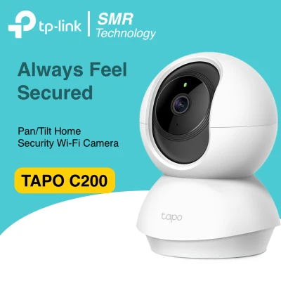 TP-Link Tapo C200 Pan/Tilt 360° 1080p Night Vision Home Security Wi-Fi Camera Two-way Audio WiFi Camera Wireless CCTV Surveillance Baby Camera Indoor IP Cam TP LINK TPLINK