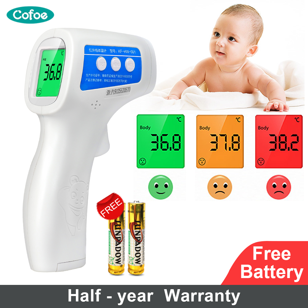 Cofoe 2 In 1 Infrared Forehead Thermometer Bodyobject Non Contact Digital Thermal Scanner Fever 1143