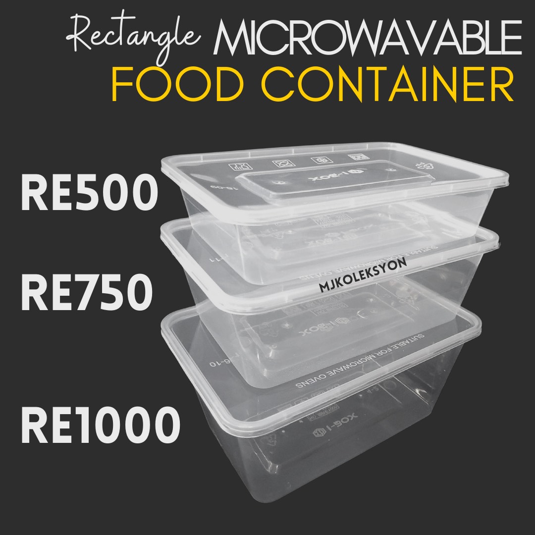 10pcs. Rectangular Microwavable Food Container