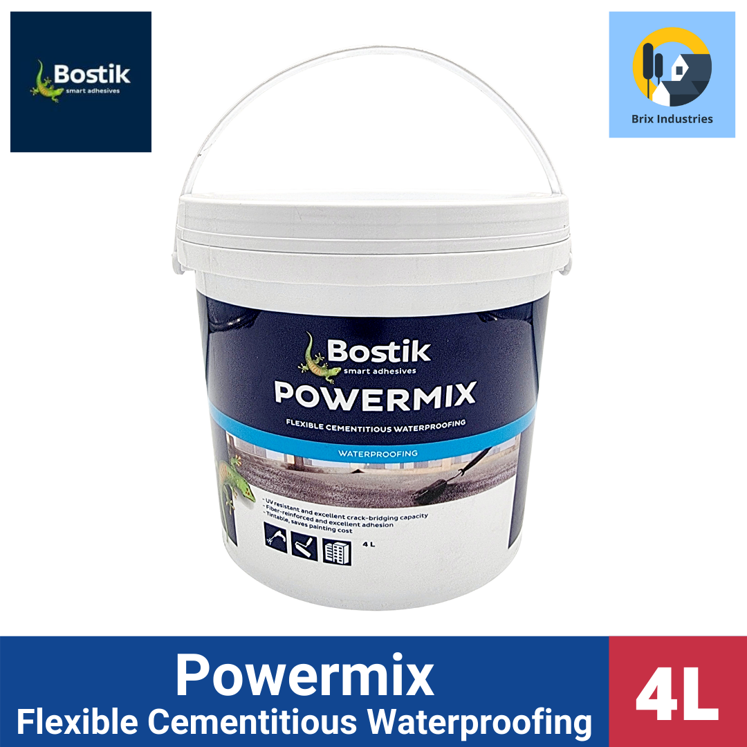 Bostik Powermix Flexible Cementitious Waterproofing Liters Gallon