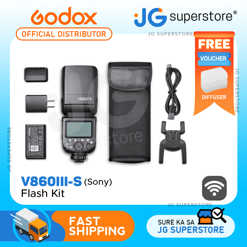 Godox VING V860III-S TTL Li-Ion Flash Kit with X Wireless Radio System and  Master/Slave Support for Sony DSLR and Mirrorless Cameras JG Superstore  Lazada PH