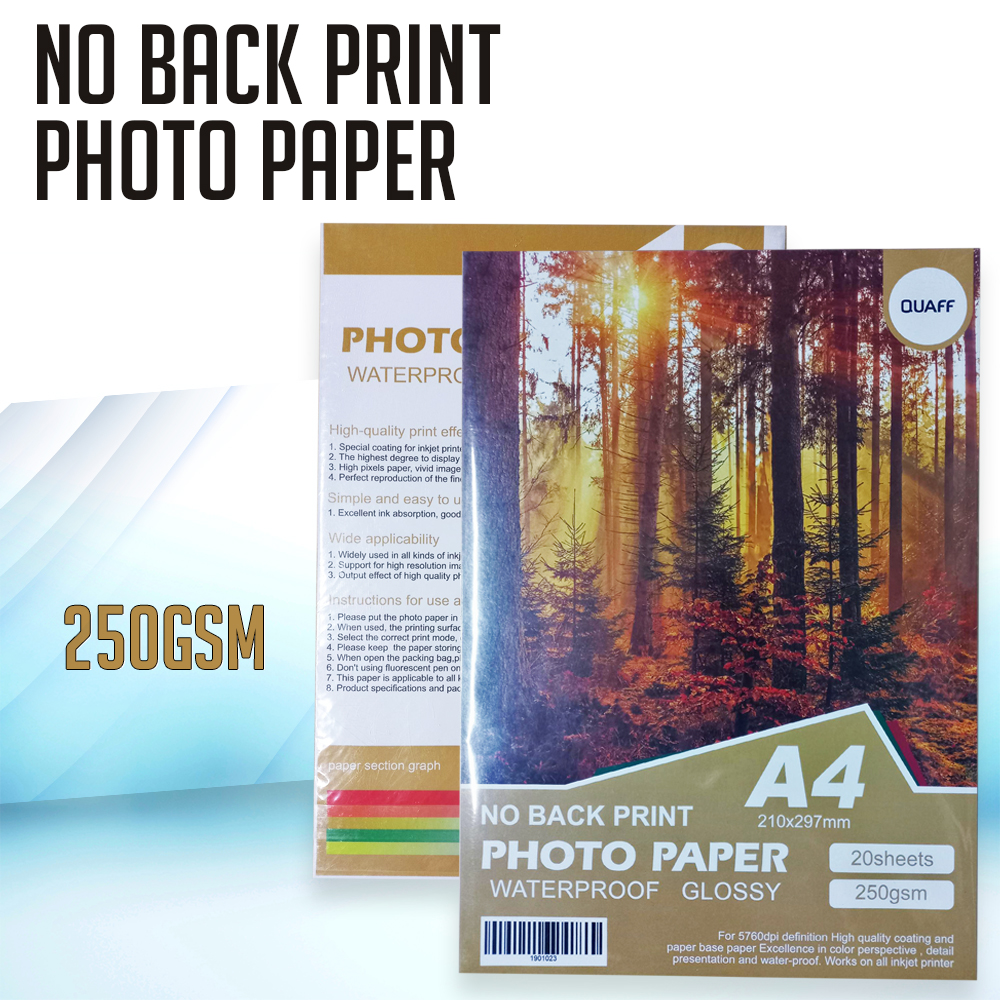 QUAFF A4 230GSM Photopaper (NO BACK PRINT) - Comcard