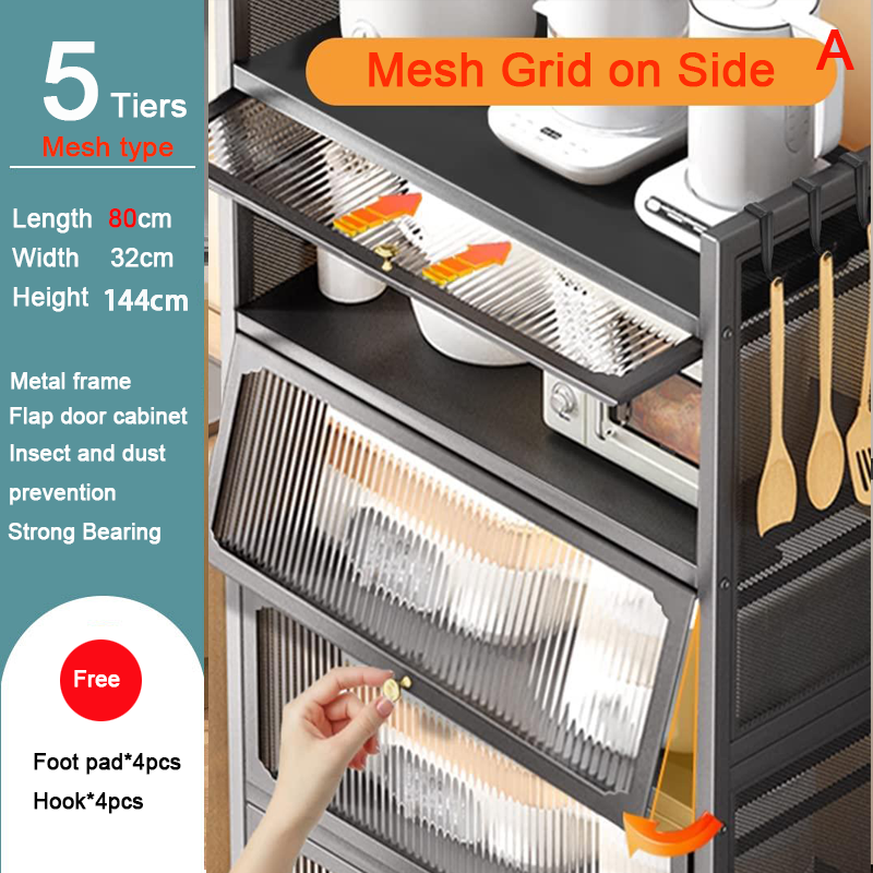 NETEL Kitchen Rack With Hole Board DIY Multifunction Rack Floor Multi