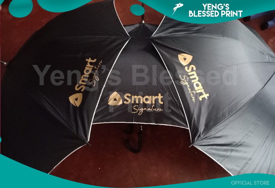 Personalized One Color Logo J Type Umbrella Logo/Name for Rain or