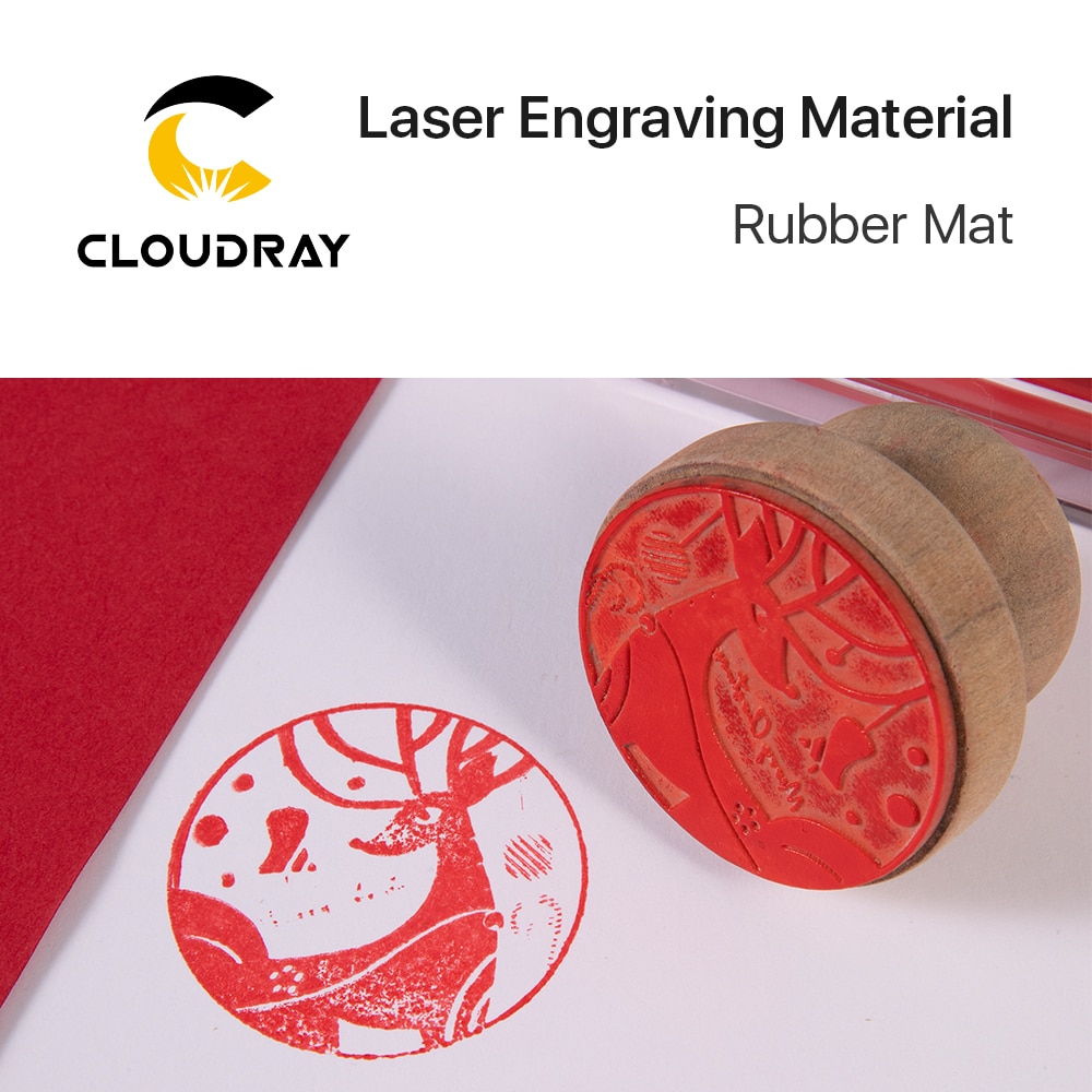 Cloudray Rubber Mat Laser Engraving Material Seal Engraving DIY Art