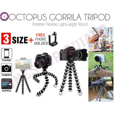 Hot Sale OSQ 3 Size Gorilla Pod Octopus Flexible Tripod Stand with Phone Holder