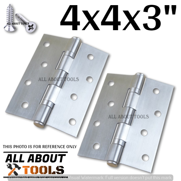(AAT) 2 PCS Stainless Steel Heavy Duty Ball Bearing Door Hinges For