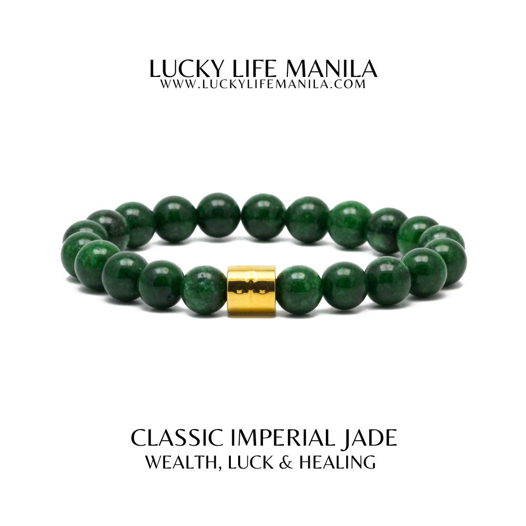 Classic Imperial Jade Bracelet (10 mm) | Lucky Life Manila | Lazada PH
