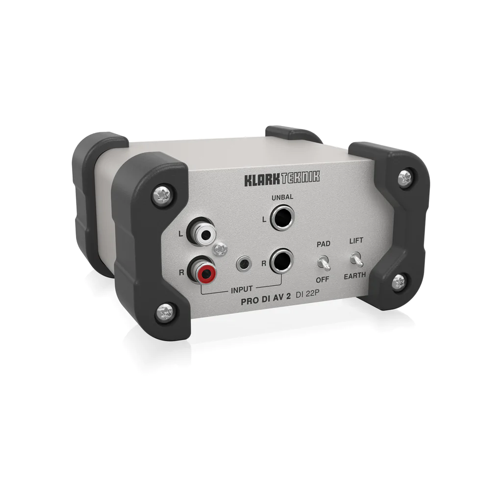 Klark Teknik DI 22P DI Box Stereo Passivo - Con Trasformatori Midas, Alta Headroom, Per Chitarra, Tastiere E Sorgenti Audio Professionali