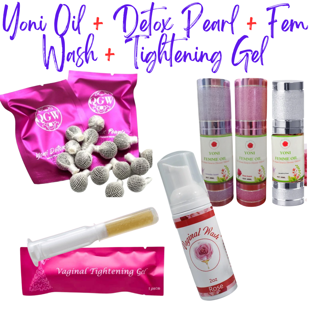 Women Womb Care [Yoni Oil + Detox Pearl + Feminine Wash + Vag*nal
