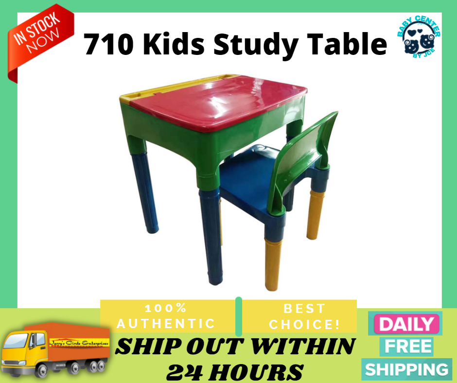 [IN STOCK ] 710 KIDS STUDY TABLE WITH 1 CHAIR JCE/ KIDDIE CHAIR AND
