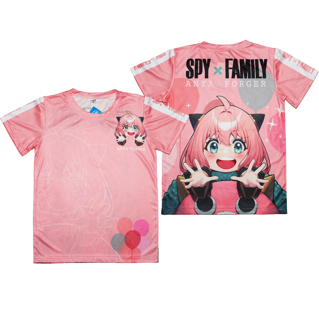 SPY FAMILY T shirt for Kids Girls Anya Forger Anime Sublimation