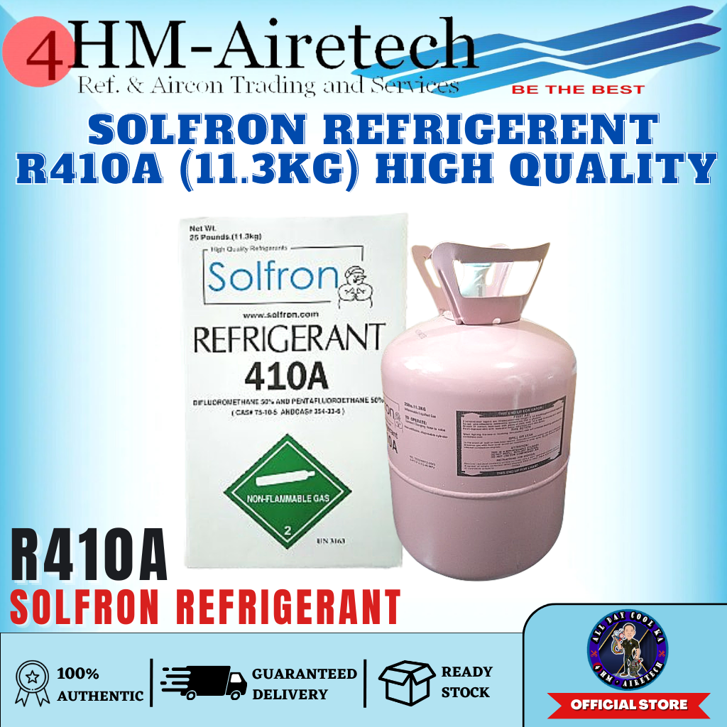 SOLFRON Refrigerent R410a (11.3kg) FOURHM High Quality Refrigerants Air Conditioner Specially