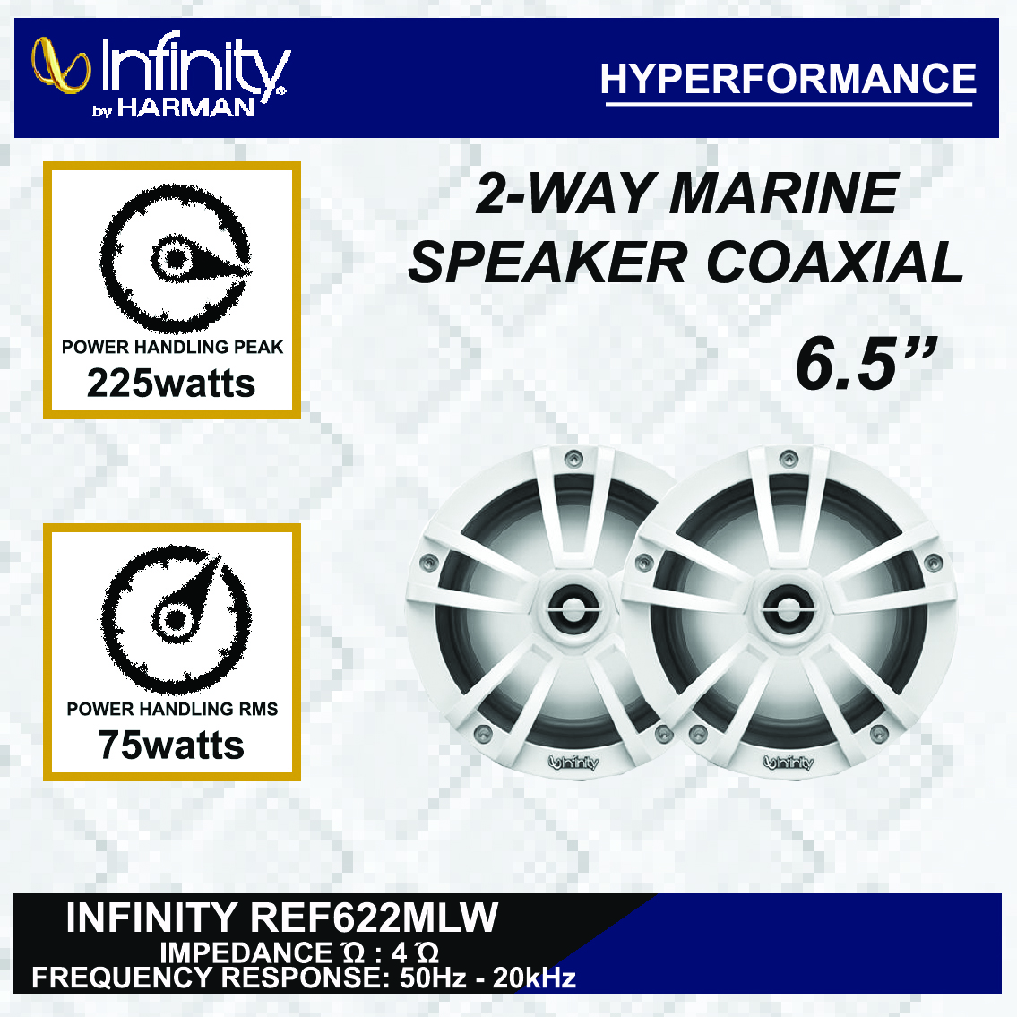 infinity 6.5 marine speakers
