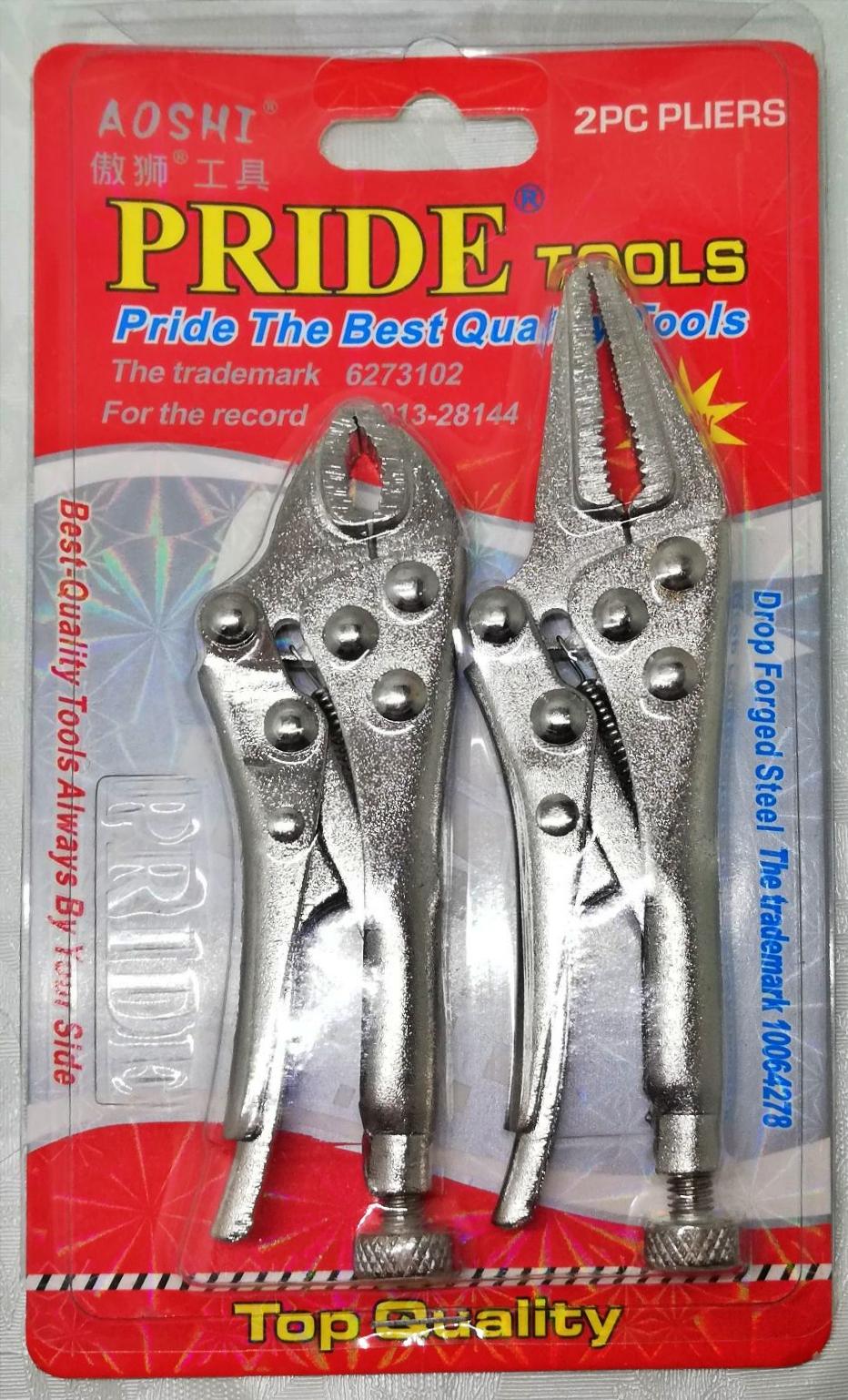 2 in 1 Mini Vise Grip Set Portable Locking Pliers (5" Long Nose / 4