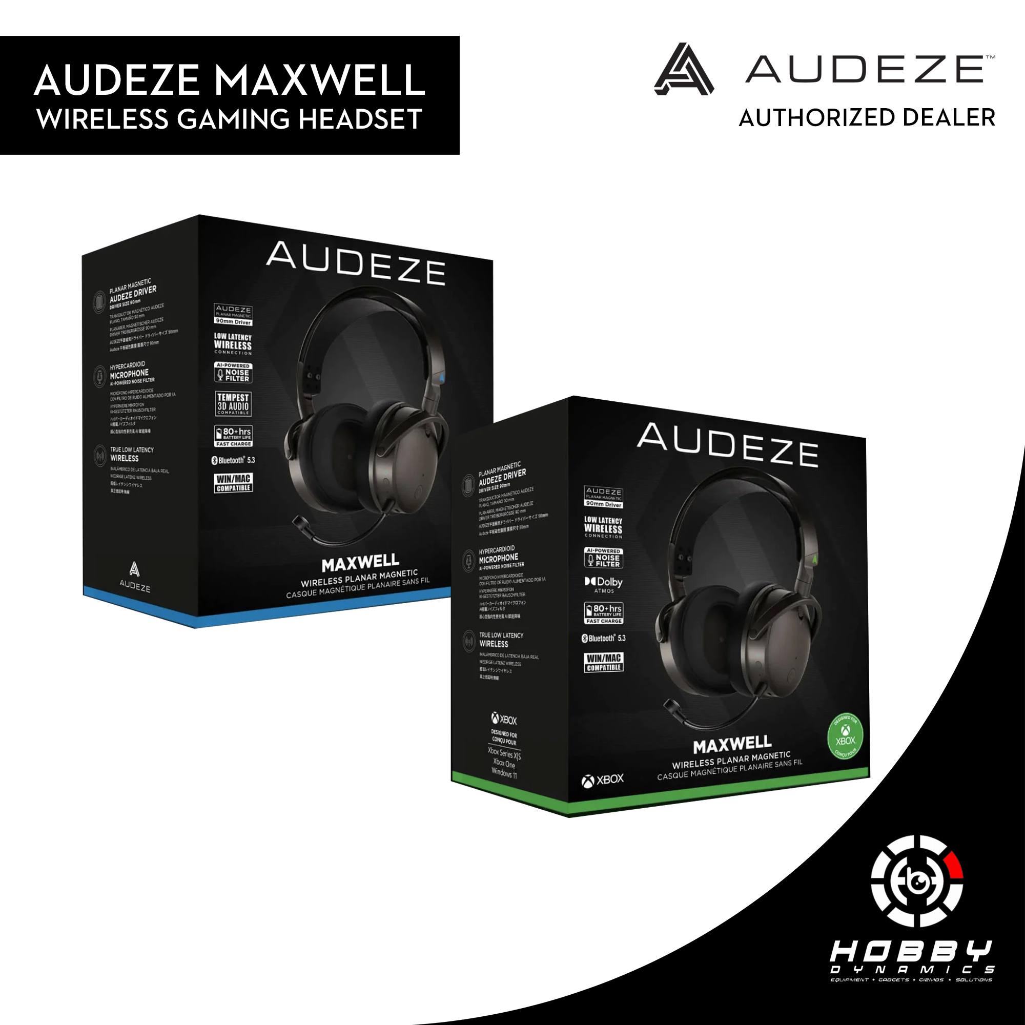 Audeze Maxwell Wireless Planar Magnetic Gaming Headphones –