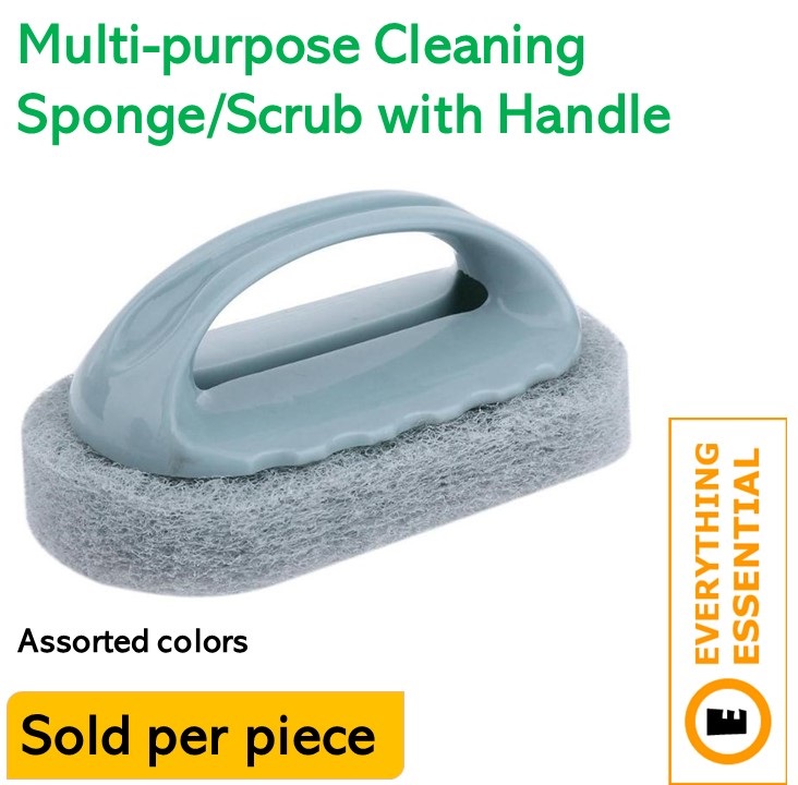 Multipurpose cleaning sponge/scrub for kitchen and toilet tiles and