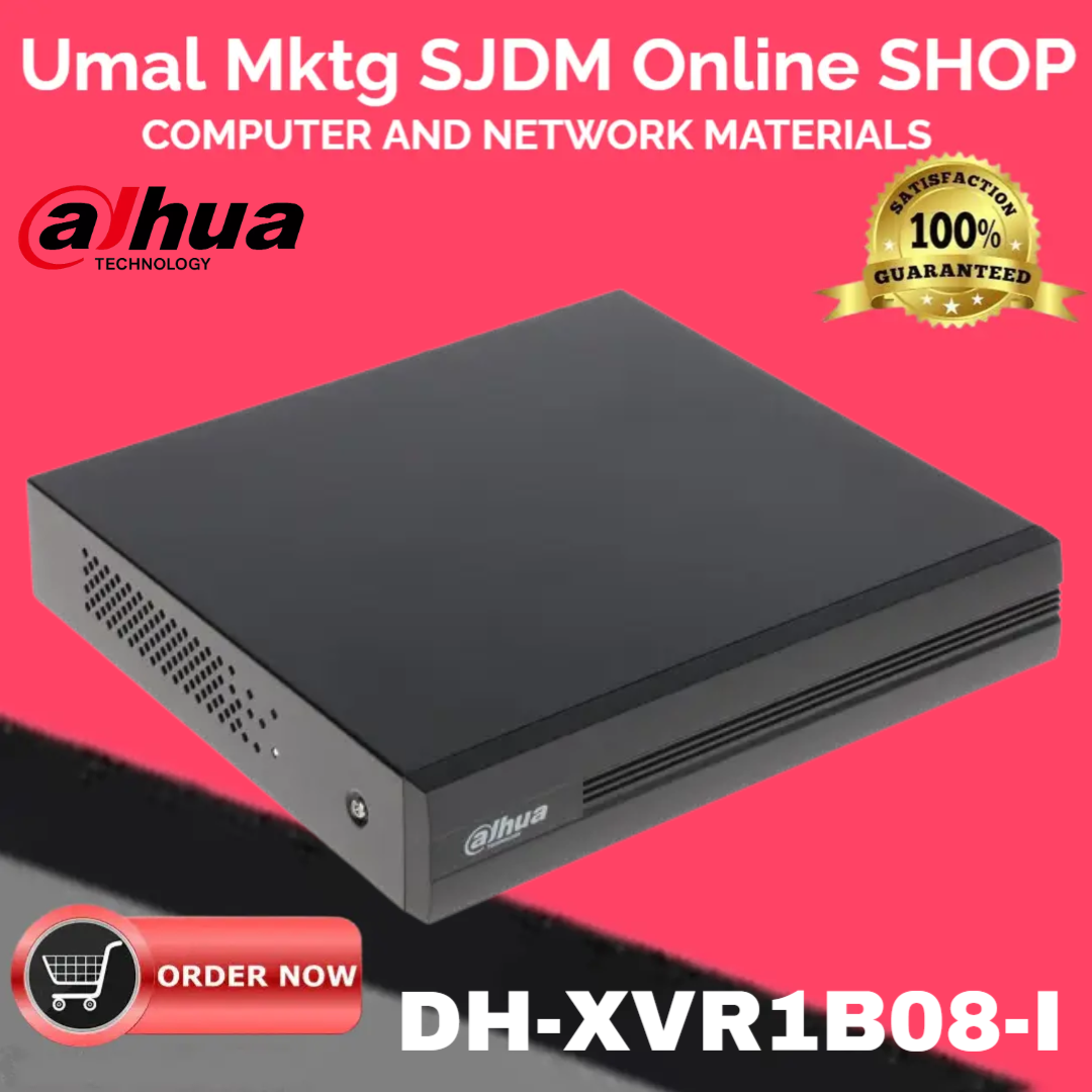 DAHUA DVR DHXVR1B08I 8 Channel Pentabrid 1080N/720P Cooper 1U
