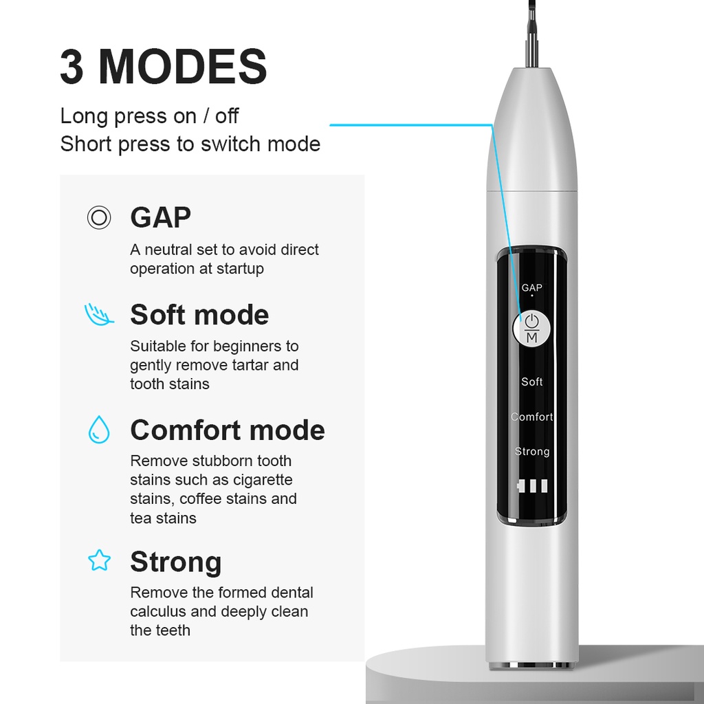 Tooth Cleaner Tartar Ultrasonic Tartar Remover Smart Ultrasonic Teeth