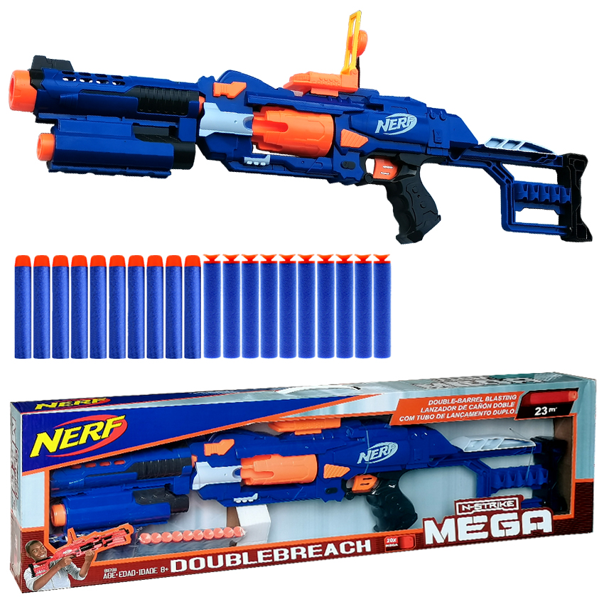Nerf Doublebreach N-Strike Double-Barrel Nerf Electric Gun With Soft Bullets | Lazada PH