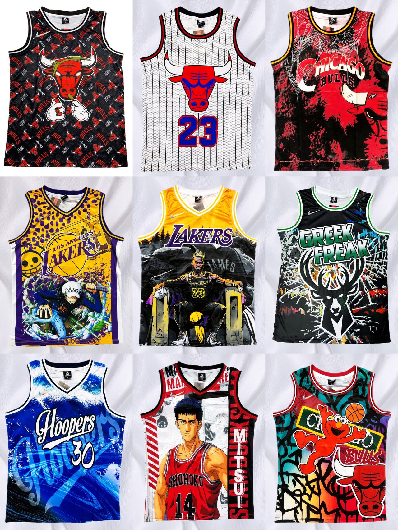 Ponzi Bodega - NBA JERSEY SANDO RS 210 (3PCS) FIT UP TO