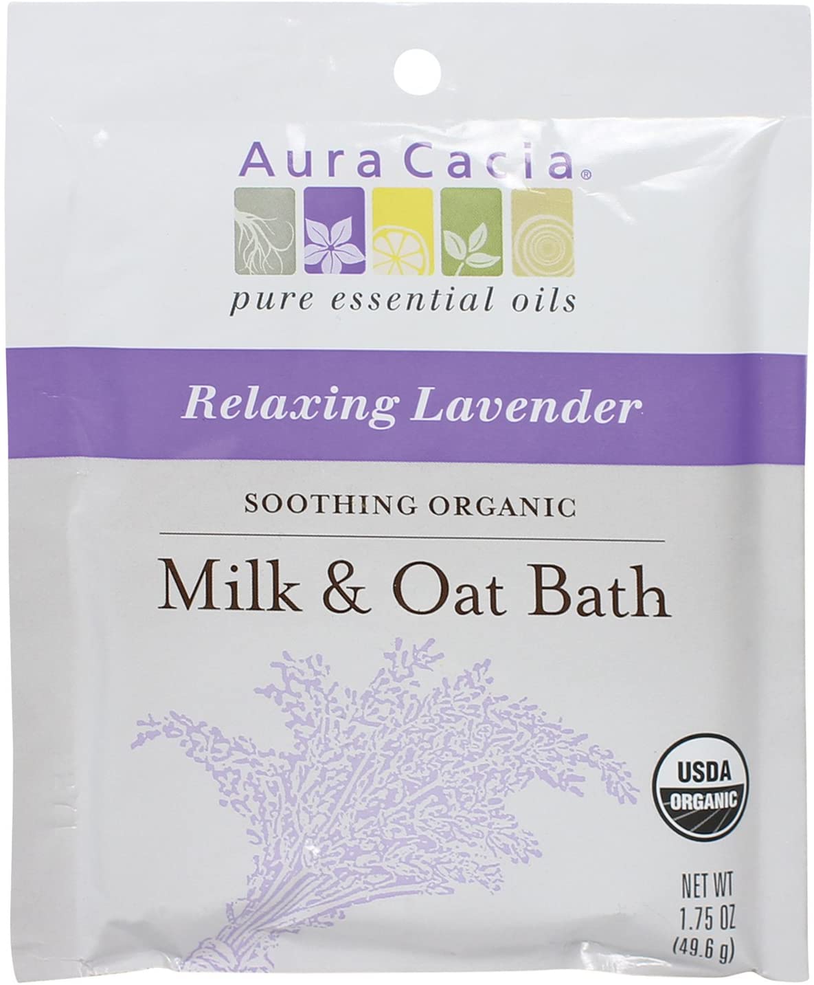 Aura Cacia Pure Essential Oils Relaxing Lavender Milk Oat Bath 49 6g Lazada Ph