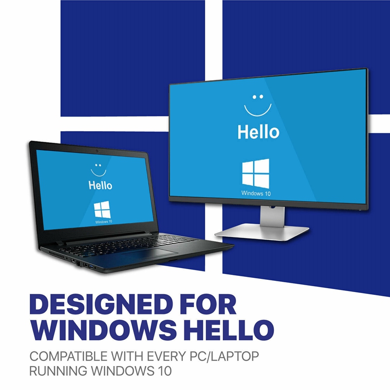 【IN STOCK&COD】USB Fingerprint Reader for Windows 10 Hello, Biometric Scanner for Laptops & PC