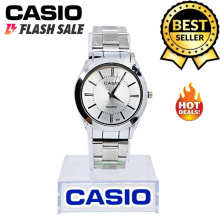 Casio Quartz Silver Dial Stainless Steel Watch For Men(Silver)