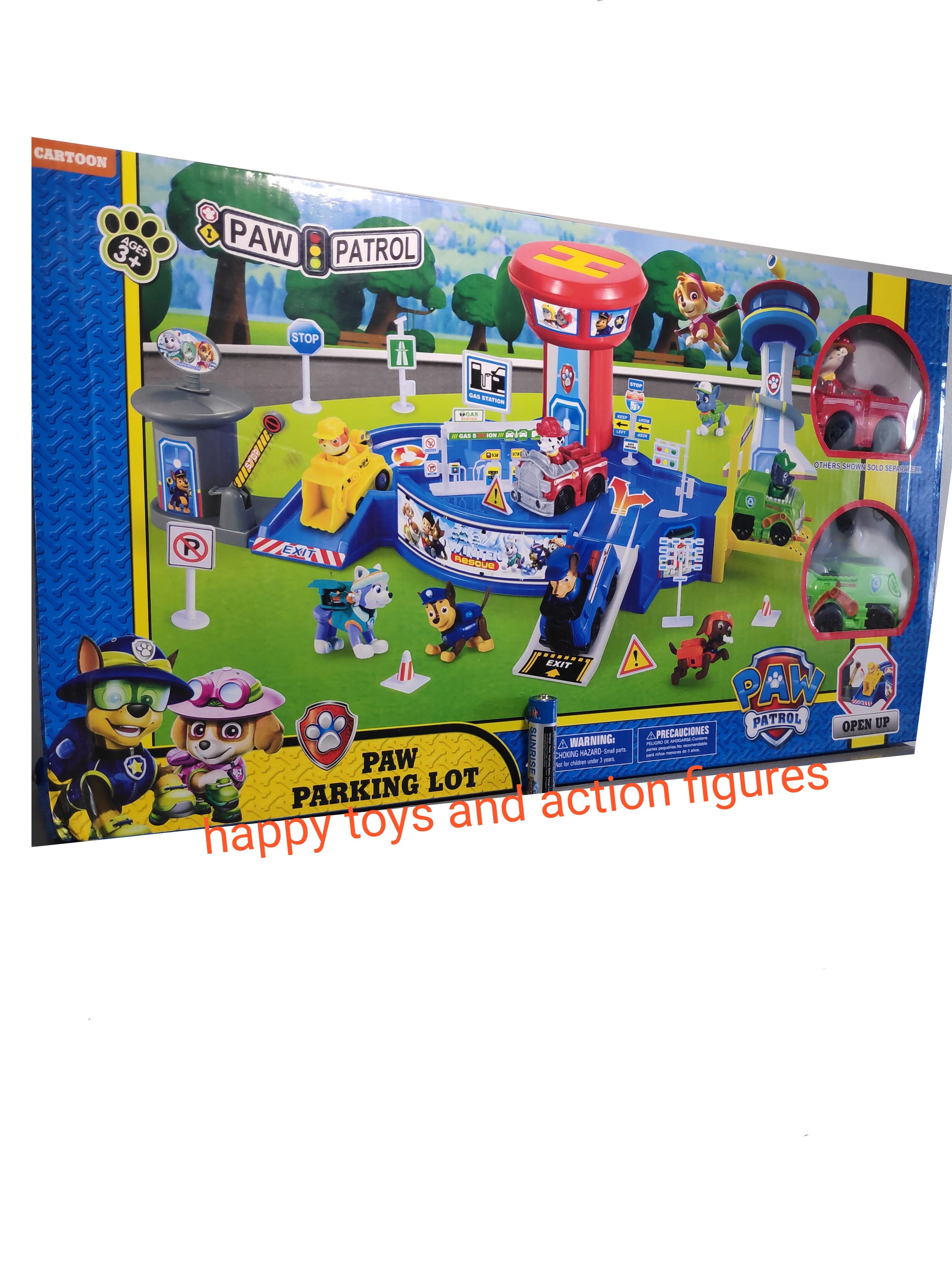 paw patrol parking lot