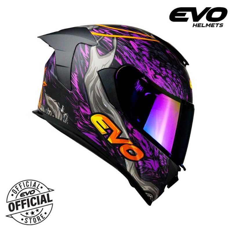 【Local Stock】 EVO GTPRO ARCHANGEL HELMET FULLFACE W EXTRA CLEAR LENS