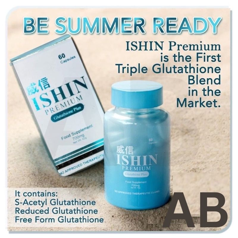 NEW SALE! Ishin Premium Glutathione Plus 10X Advanced Skin Whitening Effect  60 Capsules Made With Safe Japan Formulation Pearl White Instant Skin  Whitening Effect FDA Approved 100% Safe Original Pearl White Skin