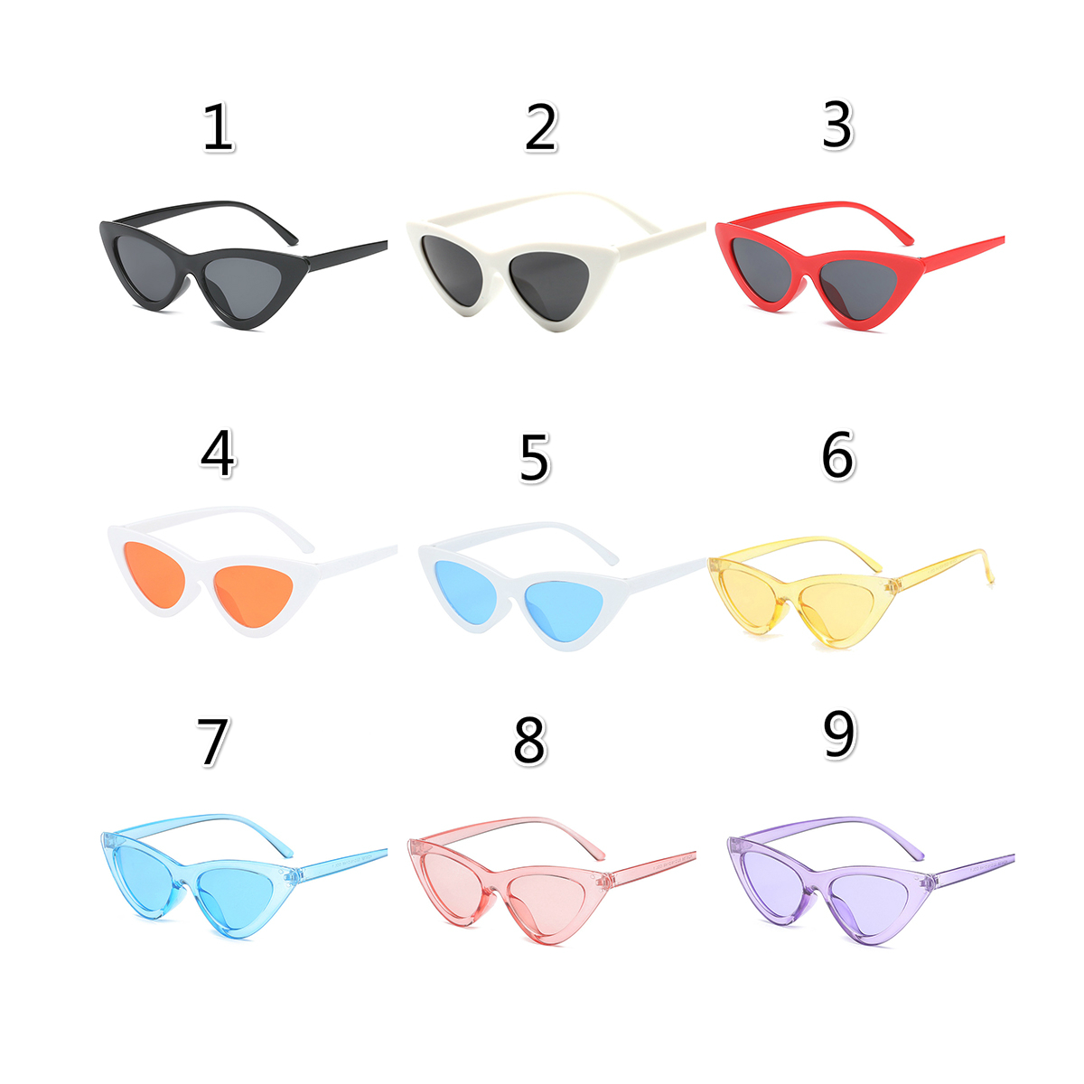 hip hop small cat eye sunglasses