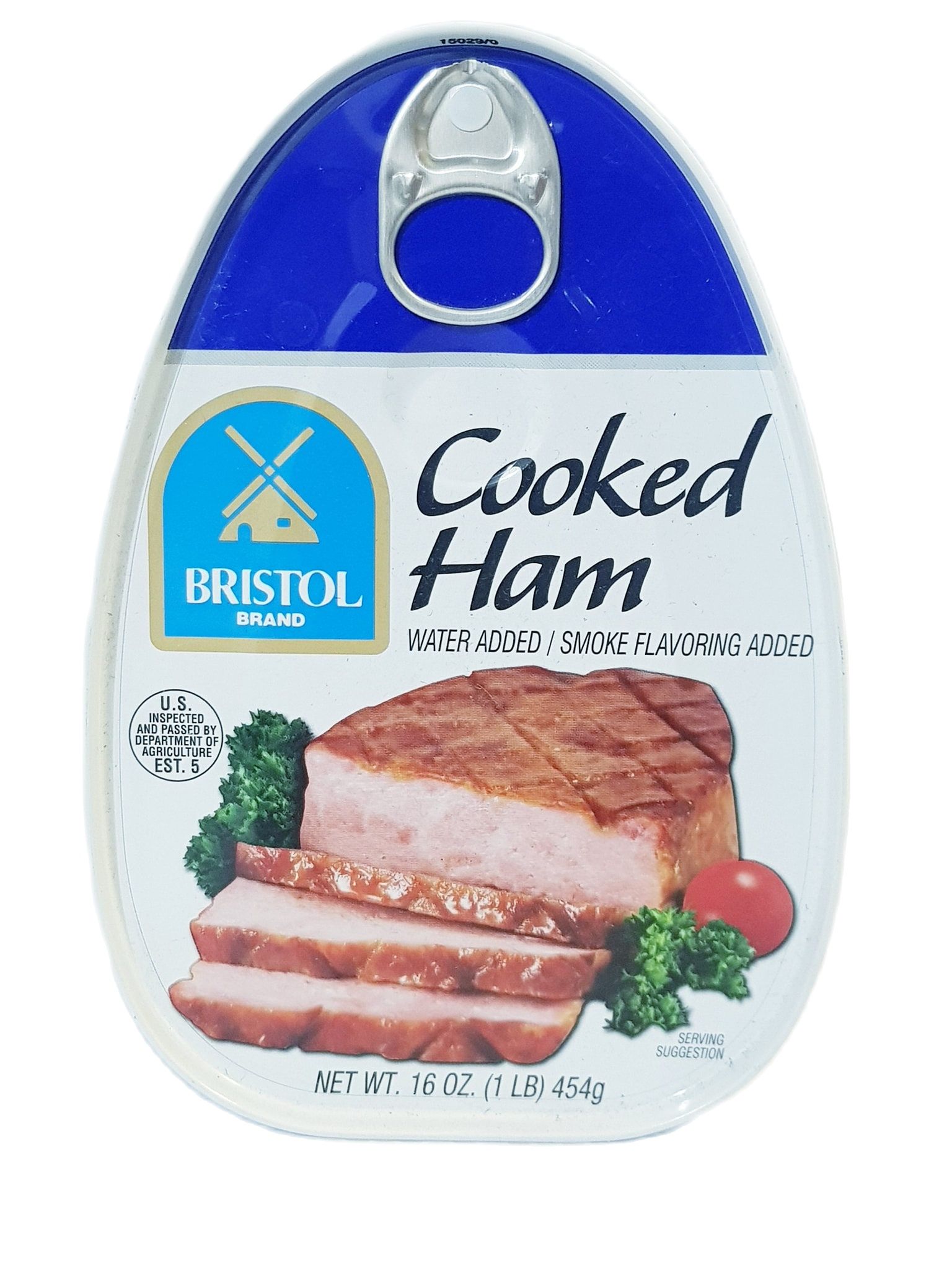 Bristol Brand Cooked HAM, Water Added, Smoke Flavoring Added (pack of 1 can x 454 grams) Lazada PH
