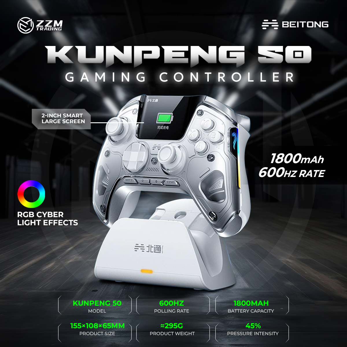 Beitong Kunpeng 50 Smart Gaming Controller 600hz polling