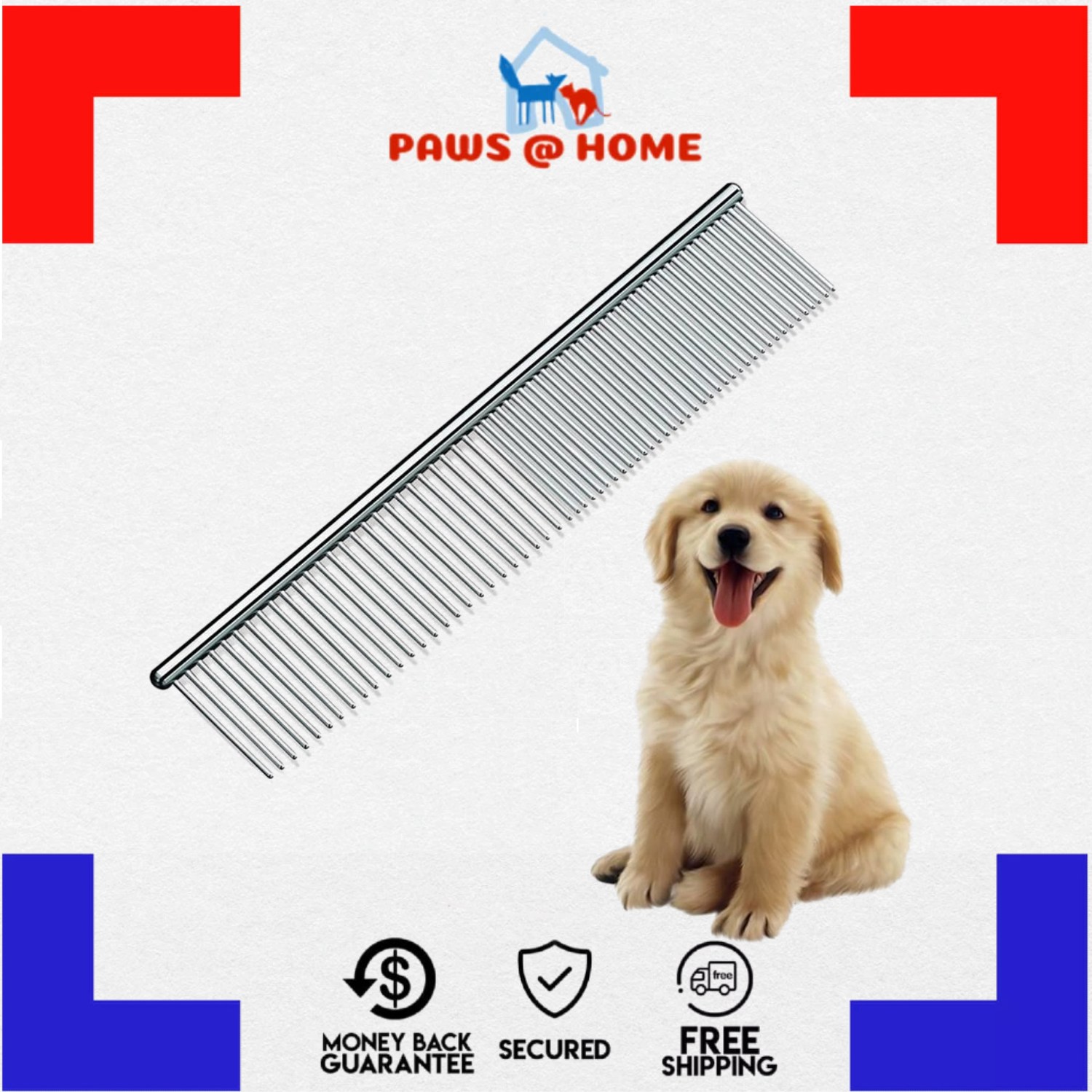 Pet Steel Grooming Tool Poodle Finishing Comb Lazada PH