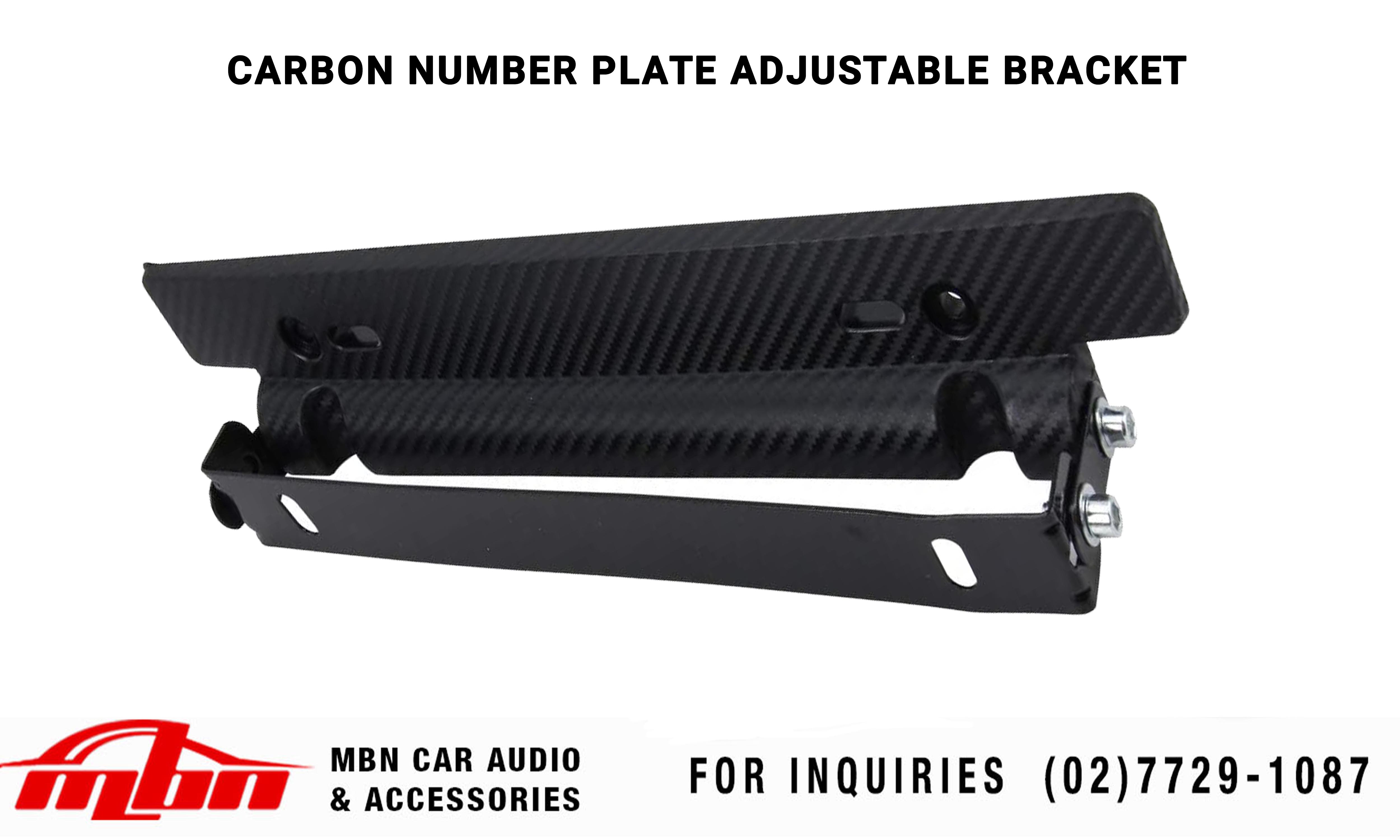 Carbon Number Plate adjustable Double adjust Black Lazada PH