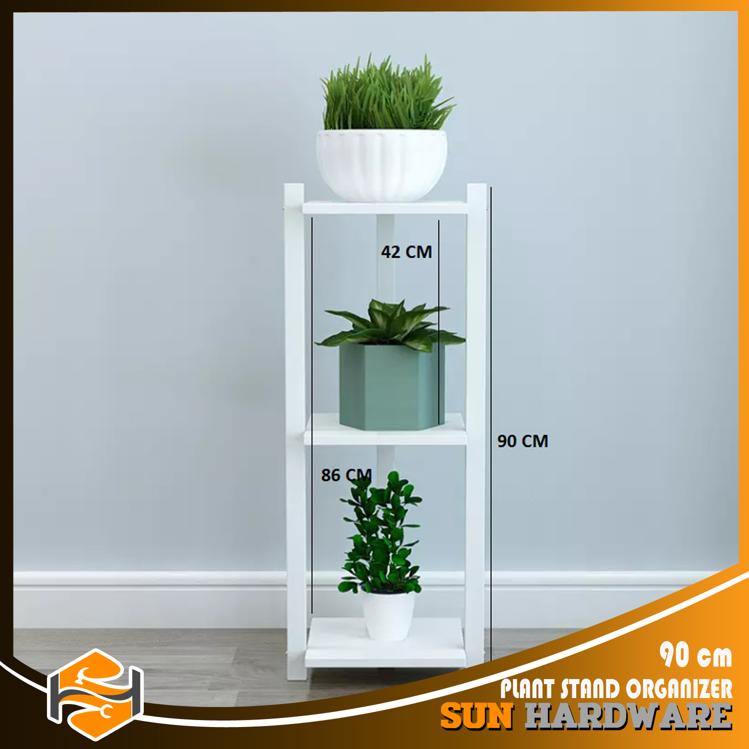 SUN HARDWARE 90cm Indoor Plant Pot Rack MultiLayer Storage Lazada PH