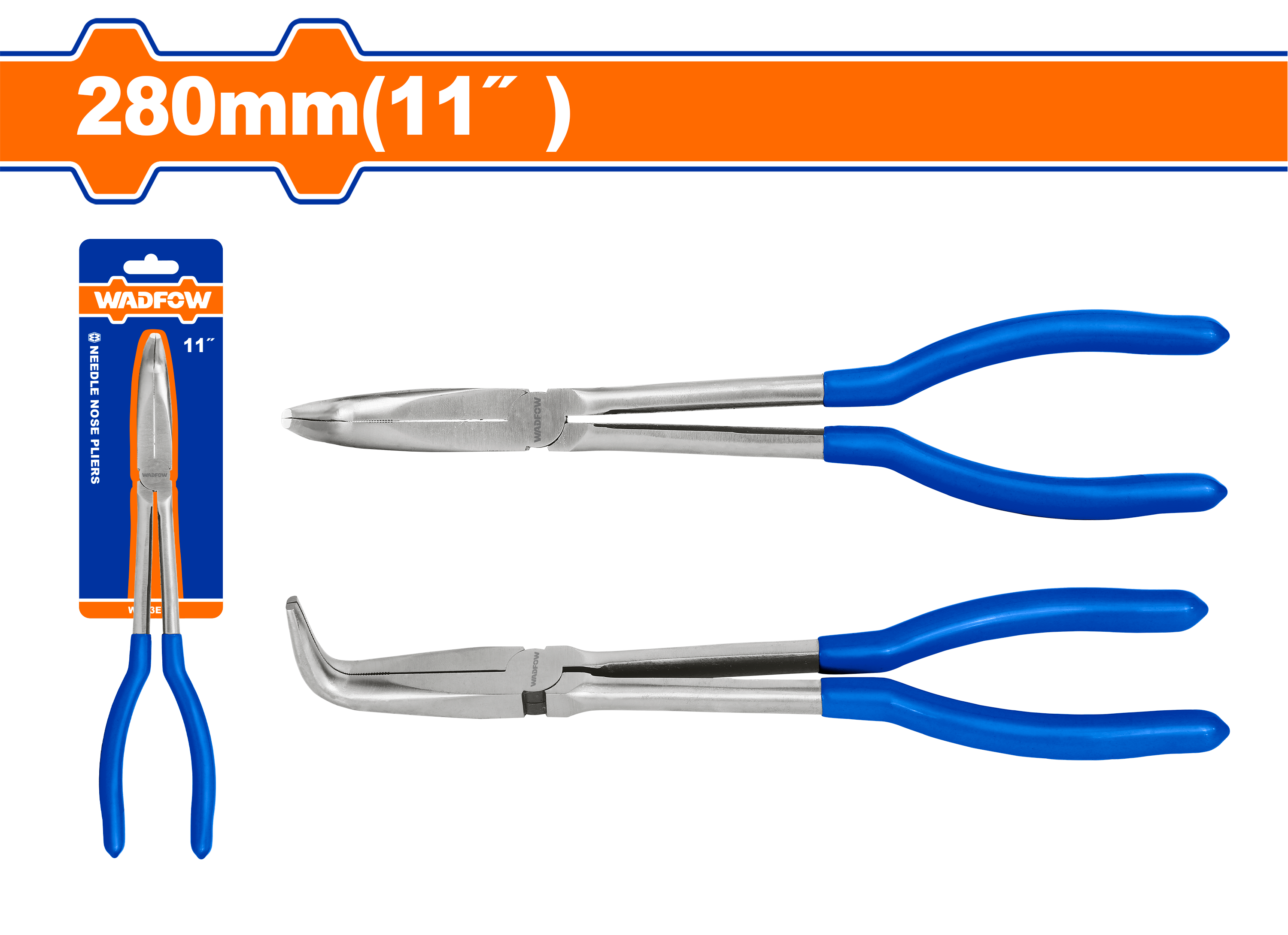 WADFOW Long Nose Pliers 11" Inch 45 Degree 90 Degree [SOLD PE PIECE