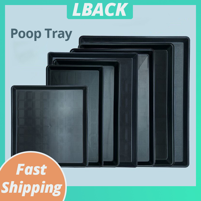 LBACK Plastic Pet Poop Tray Pet Cage Accessories Tray for Dog Cat