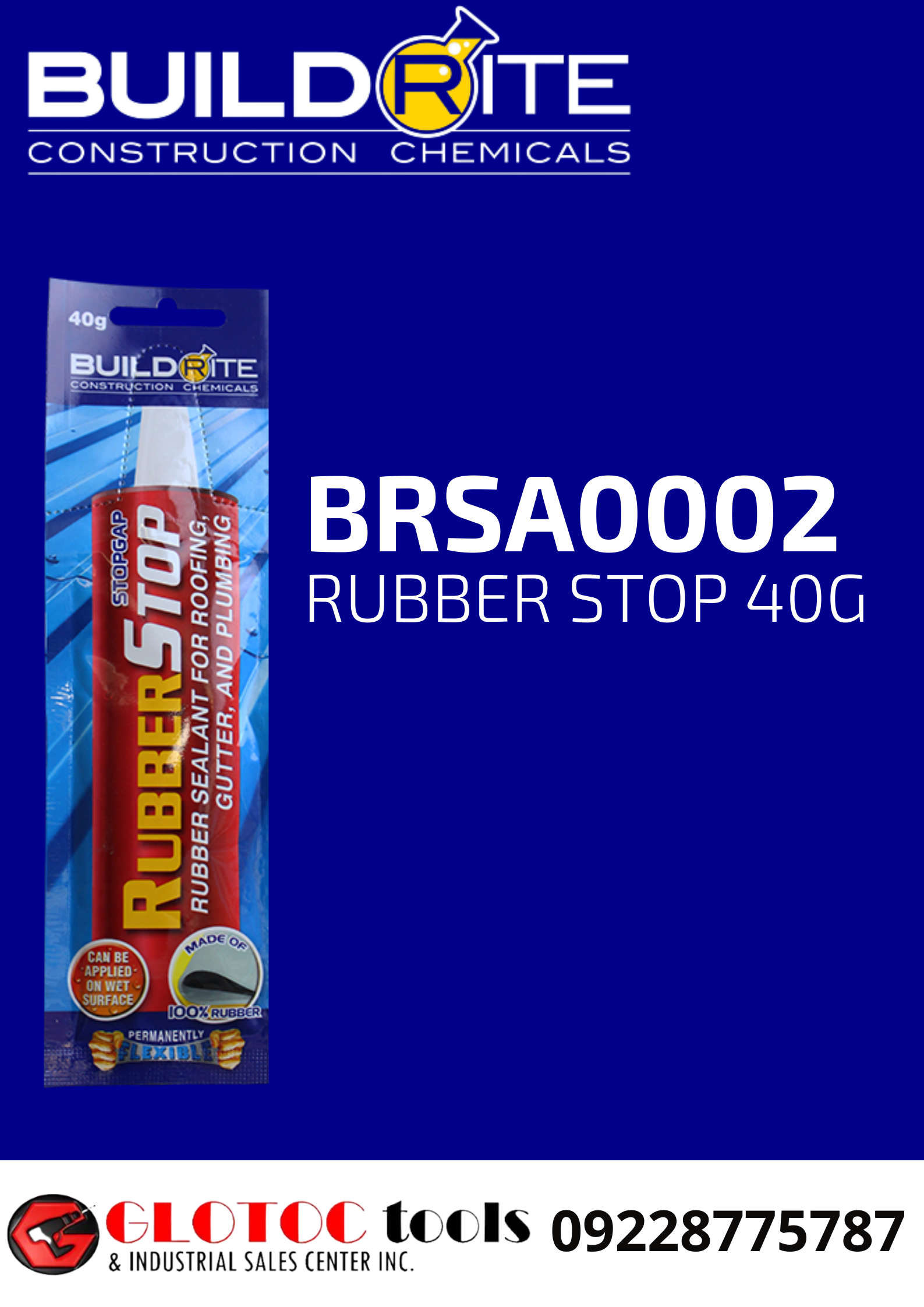 BUILDRITE Rubber Stop 40g BRSA0002 | Lazada PH