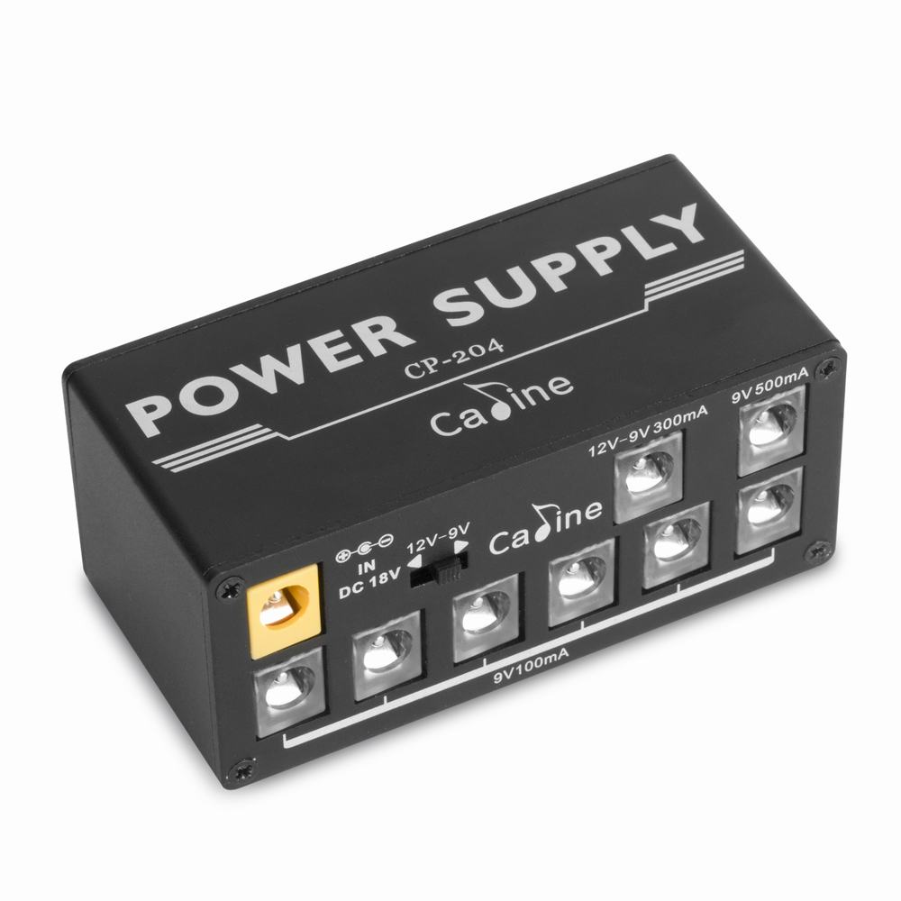 Multi DC Guitar Pedal Power Supply Caline CP204 8 Outputs Mini Power