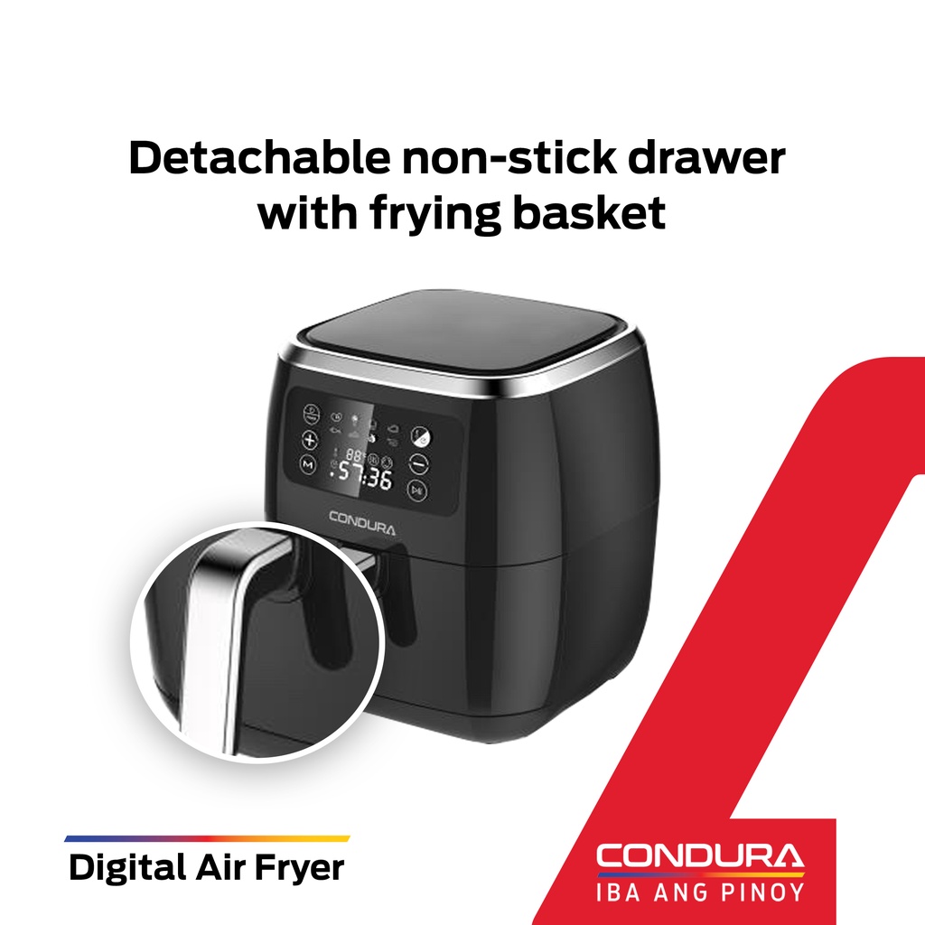 Condura Digital Air Fryer 6L54q Lazada PH