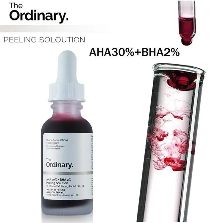 the ordinary peeling solution scars