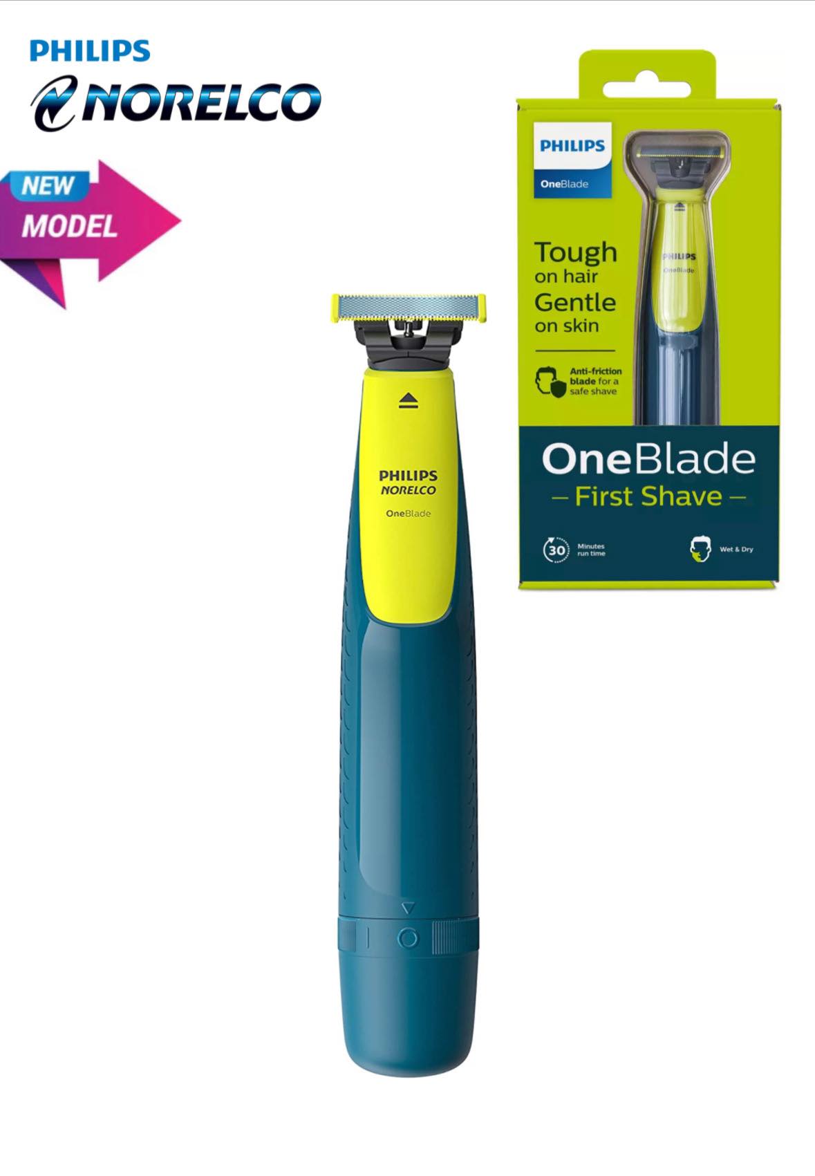 OneBlade First Shave. Tough on hair, gentle on skin