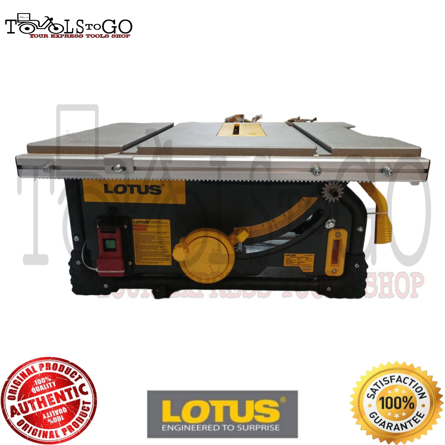 Lotus 2000W Jobsite Table Saw PRO LTST254RPF RACK & PINION FENCE