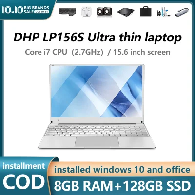 【16 free gifts】+【COD】laptop / DHP I 15.6in/1080P I 4th generation core processor I Core i7 I 8GB memory I 256GB SSD I Built in HD Camera + built-in digital keyboard I Light and easy to carry